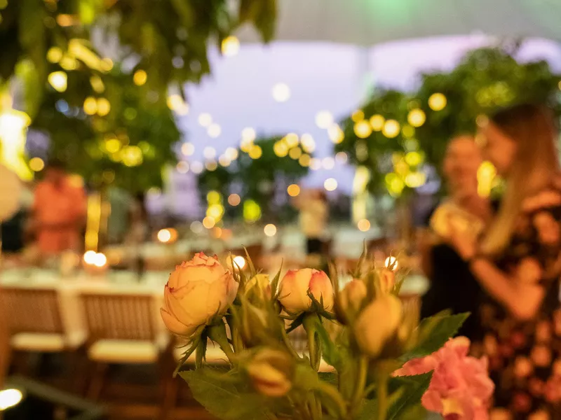 Loft Terrasse THE HALL - Abendstimmung