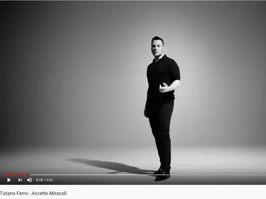 YouTube: Tiziano Ferro - Accetto Miracoli